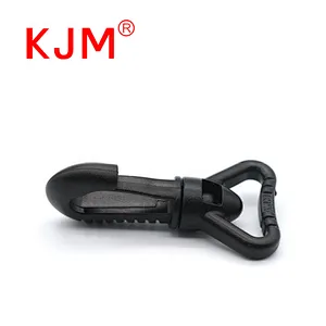 KJM Heavy Duty Backpack Accessories 1 Inch Plastic Swivel Snap Hook for Climbing Bags