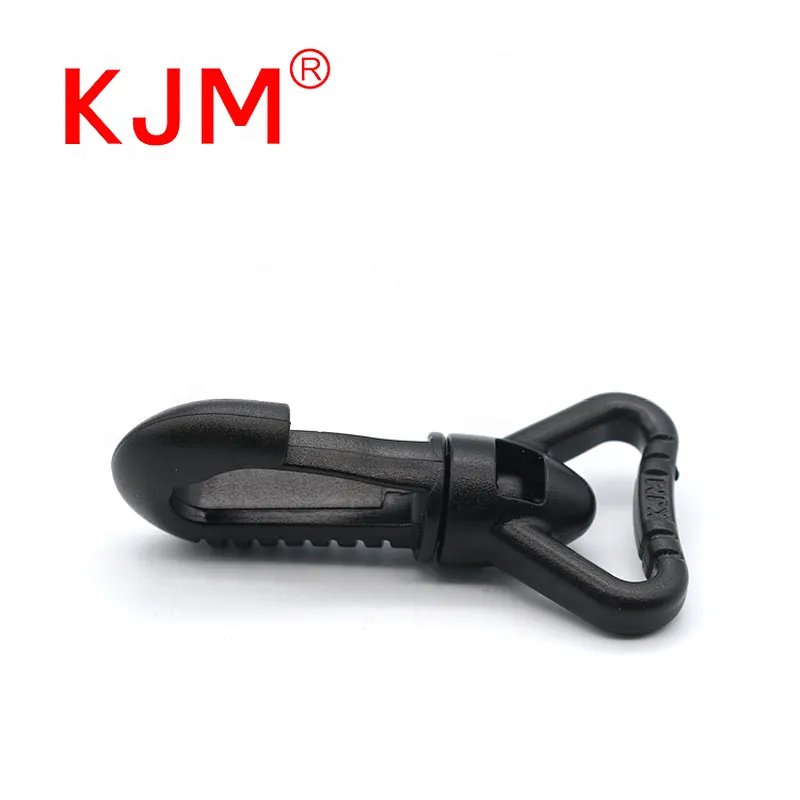 KJM Heavy Duty Backpack Accessories 1 Inch Plastic Swivel Snap Hook for Climbing Bags