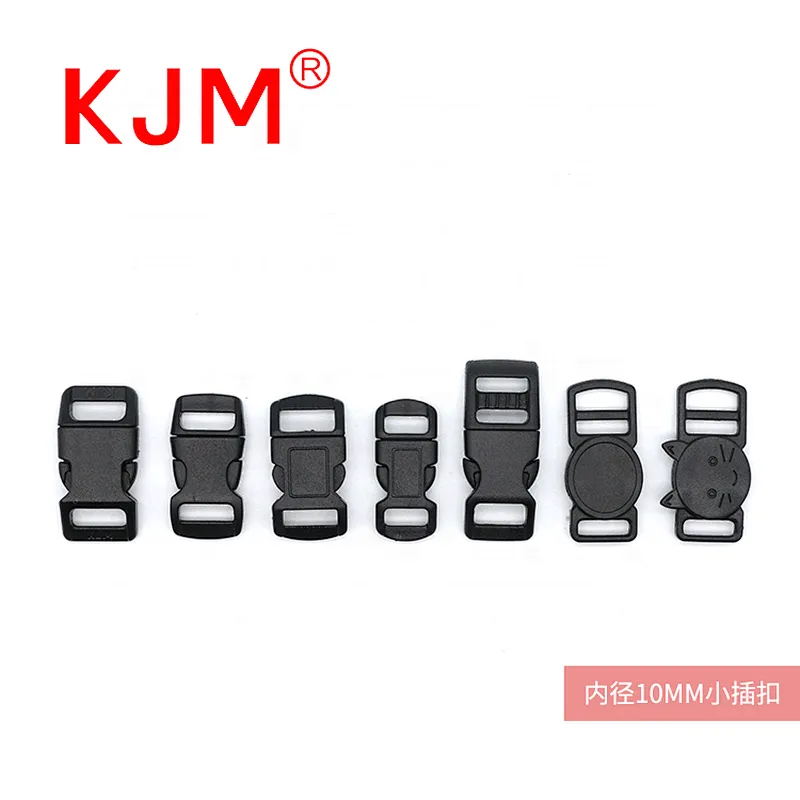 KJM 10mm Plastic Quick Release Breakaway Buckle for Cat Bow Tie Collar Buckle