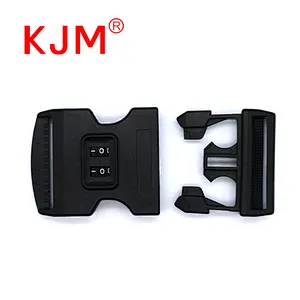 50mm OEM Plastic Side Release Password Combination Buckle for Trolley/Luggage