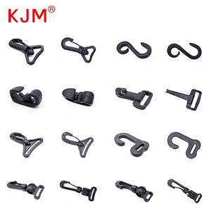 Bag Clasps Lobster Swivel Trigger Clips Bag G Hook Plastic Snap Hook Black Swivel Clip