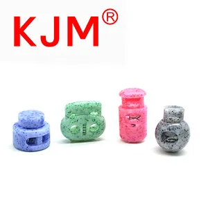 China Factory Price Plastic Spring Flat Cord Lock Double Toggle Stopper for Garment Bag