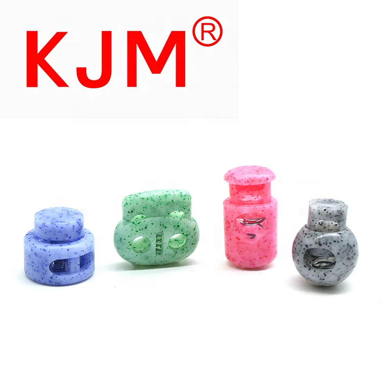 China Factory Price Plastic Spring Flat Cord Lock Double Toggle Stopper for Garment Bag