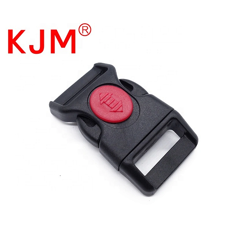Made in china quick release contoured plastic pet buckle with lock for dog collar