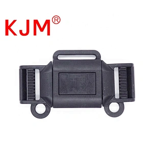 KJM Customized Logo 5 Point Center Release Plastic Harness Safety Buckle Clip for Stroller Baby Pram