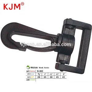 Plastic high quality snap swivel hook and clips for handbag strap