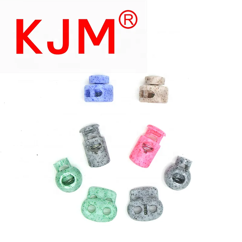 China Factory Price Plastic Spring Flat Cord Lock Double Toggle Stopper for Garment Bag