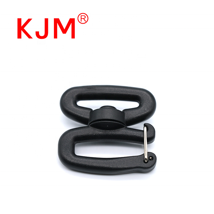 Customized 8 Shape Plastic Swivel Snap Carabiner Hook for Outdoor Backpack