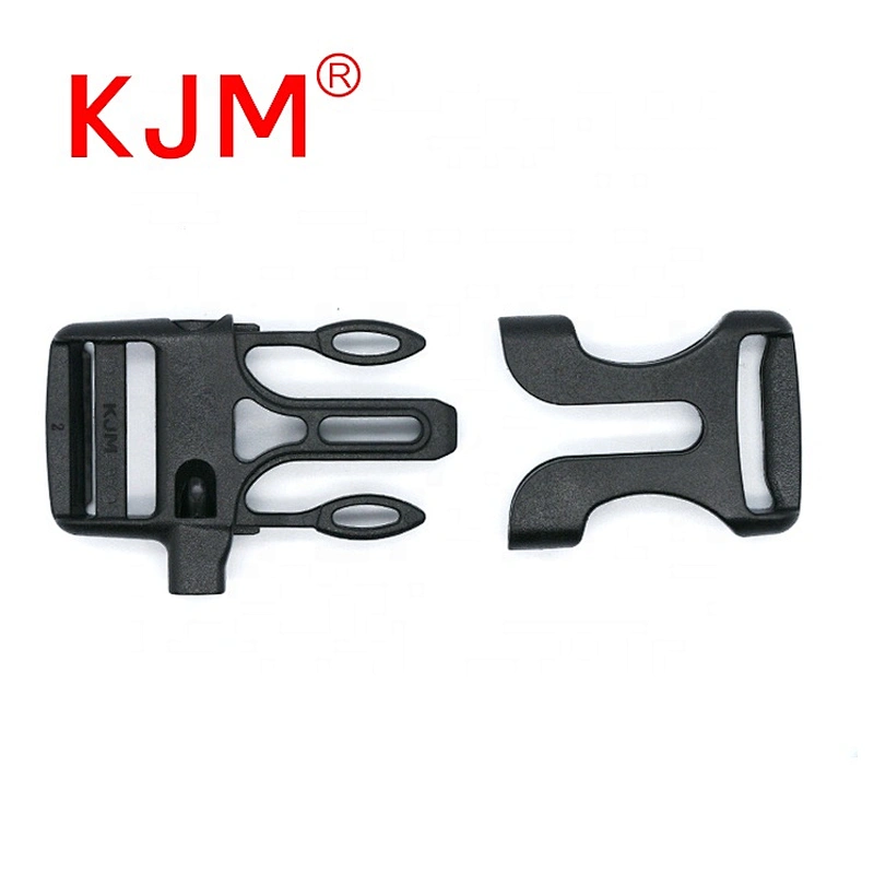 OEM Plastic Adjustable Side Release Paracord Bracelet Buckle with Whistle