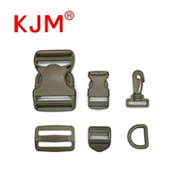 KJM Customized Adjustable Plastic Military Buckle Types of Belt Buckles for Tactical Backpack Vest