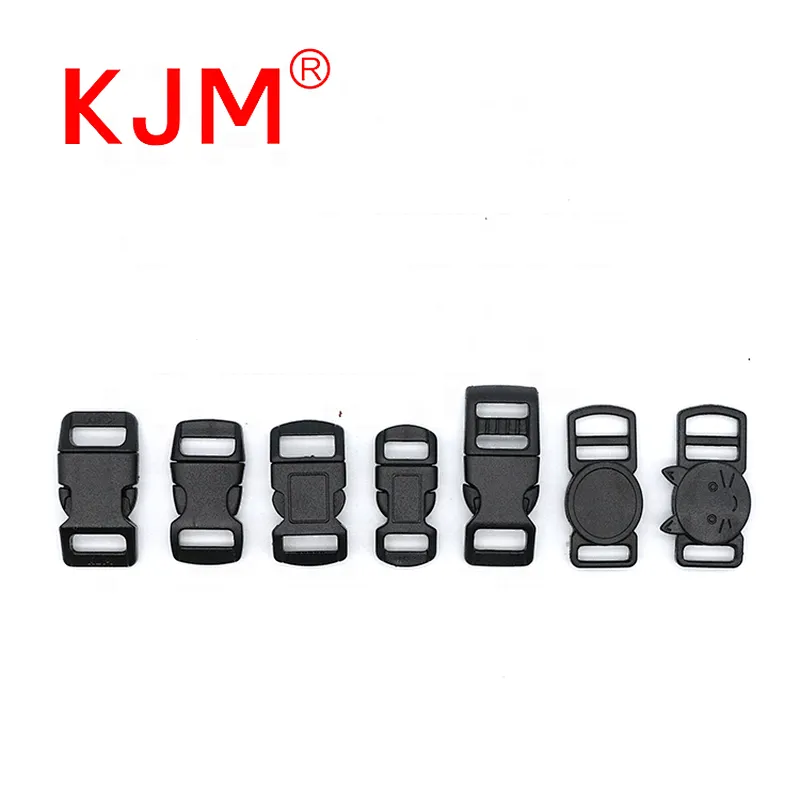 KJM durable 10mm breakaway buckle adjustable plastic clasp quick side release buckle for camera strap