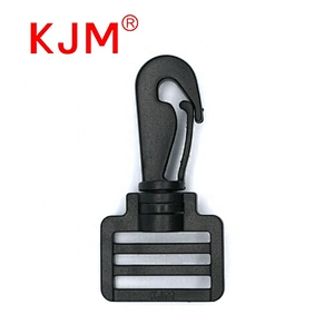 Wholesale 25mm Plastic Swivel Snap Adjustable Hook for Baby Stroller