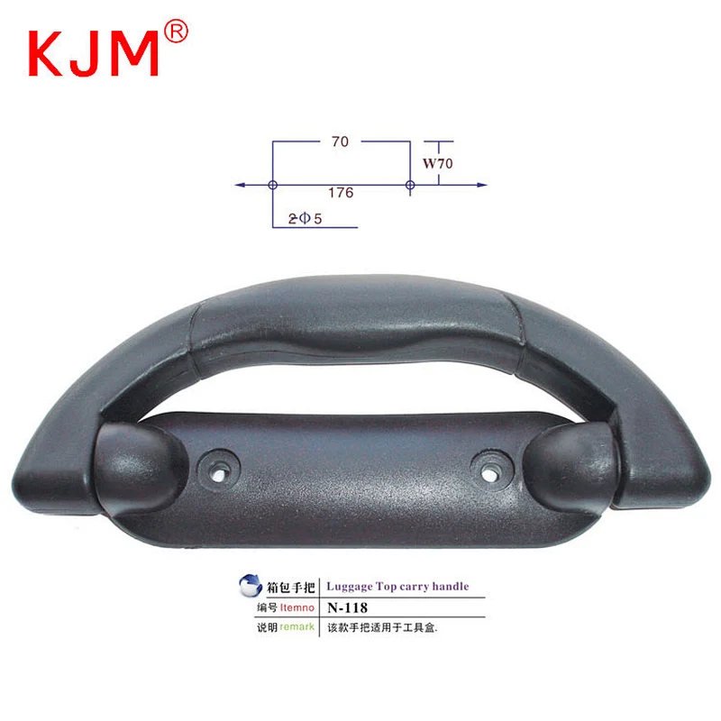 Wholesale PP durable bag accessories replacement luggage top carry handle suitcase plastic handle
