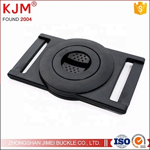High quality 38mm black custom POM plastic strap belt front release buckle for backpack bag luggage