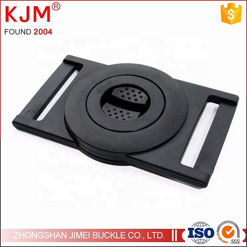 High quality 38mm black custom POM plastic strap belt front release buckle for backpack bag luggage