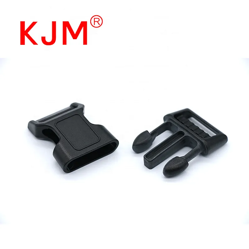 KJM Plastic Metal Dog Harness Leash Buckle Quick Release Clip For Pet Collar