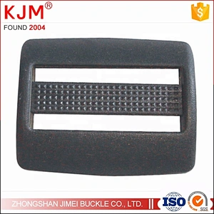 KJM Hot Sale Black Adjusted Buckle Plastic 3 Bar Slides Buckles for Webbing