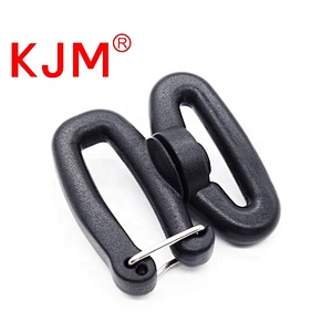 Customized 8 Shape Plastic Swivel Snap Carabiner Hook for Outdoor Backpack