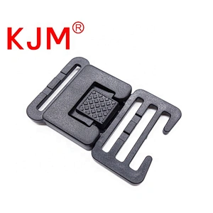 Factory plastic POM front press side release buckle for tags rope