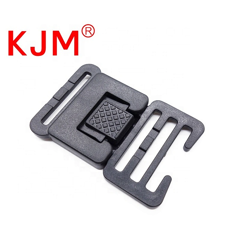 Factory plastic POM front press side release buckle for tags rope
