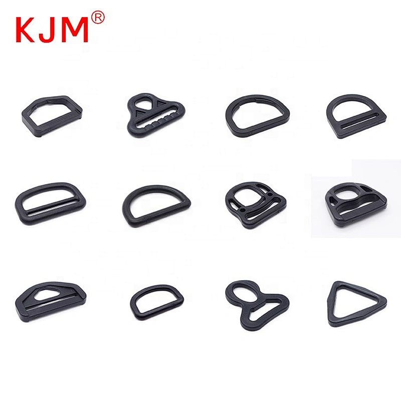 Bag accessories plastic black centering d-ring