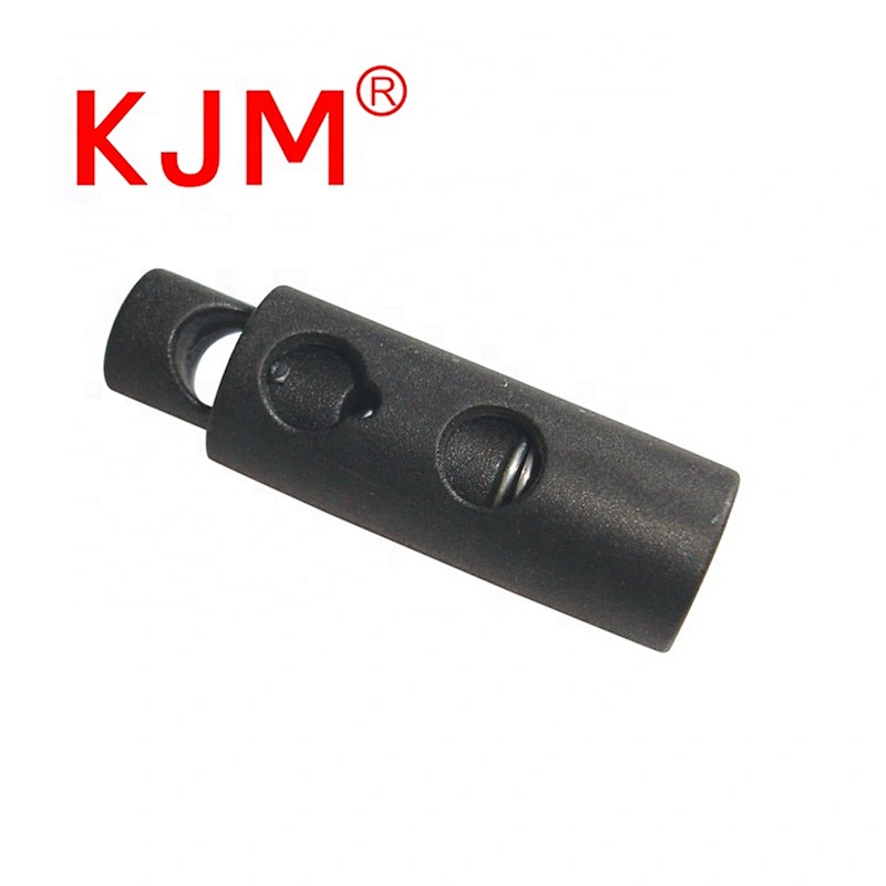 6mm Plastic bag spring loaded cord lock cord adjuster