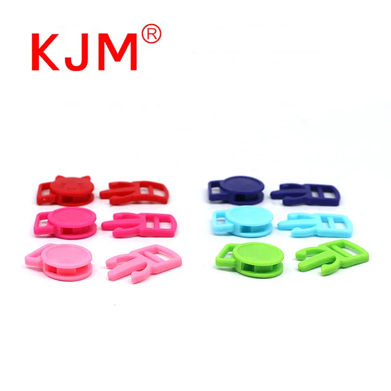 KJM Customized Color 10mm 5KG Quick Release Plastic Safety Breakaway Buckle for Cat Collar