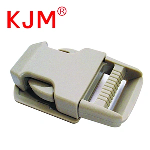 KJM wholesale black custom POM plastic strap belt buckle for backpack camera bag