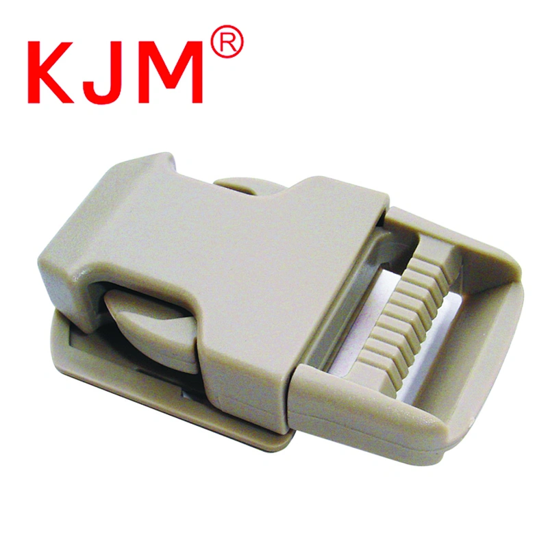 KJM wholesale black custom POM plastic strap belt buckle for backpack camera bag