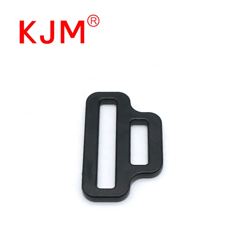 KJM Plastic Double Loop Adjuster Slide Strap Tri-glide Buckle for Backpack