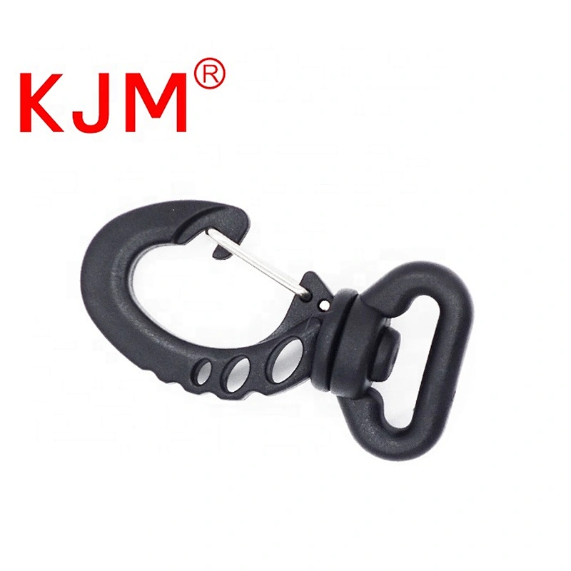 KJM Customized  Accessories Plastic Revolving Snap Hook for Bicycle  Tent Bag