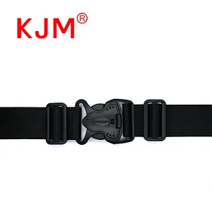 KJM OEM Military Tactical Army Belt with Adjustable Plastic Buckle for Pad