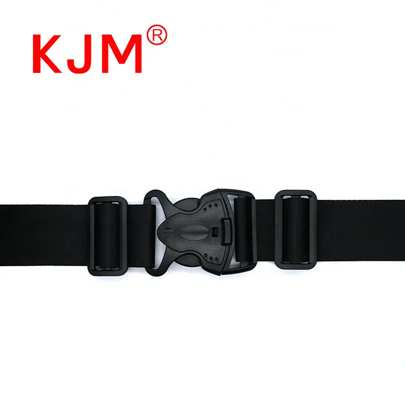 KJM OEM Military Tactical Army Belt with Adjustable Plastic Buckle for Pad