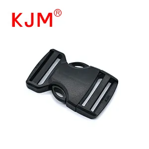 Custom logo Adjuster side quick release strap belt buckles plastic buckle for bag