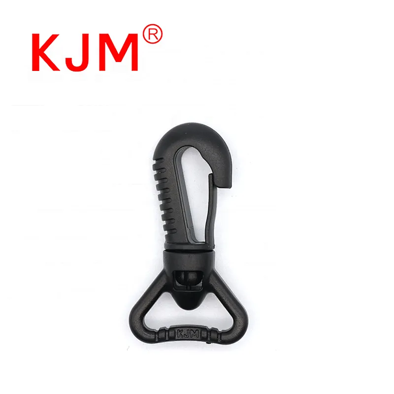 KJM Heavy Duty Backpack Accessories 1 Inch Plastic Swivel Snap Hook for Climbing Bags