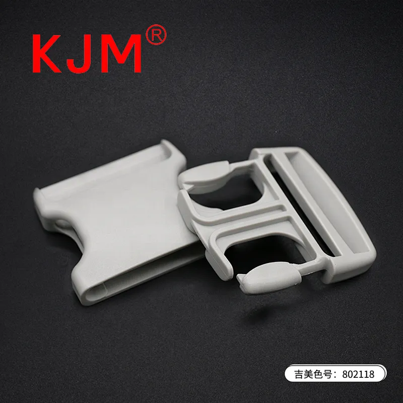KJM Customized 50mm Adjustable Strap Quick Plastic Side Release Buckle for Backpack