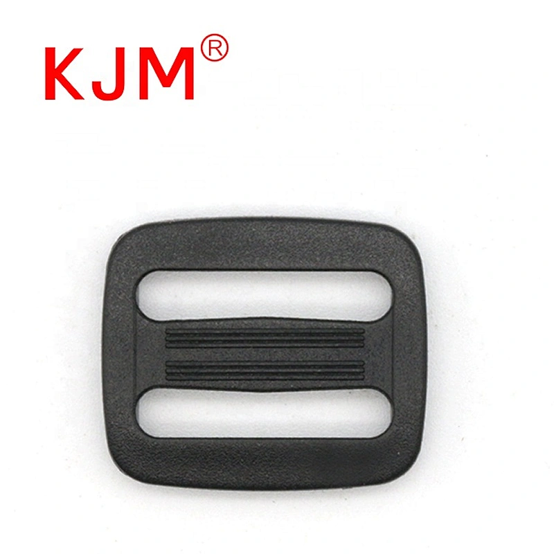 KJM 20mm 25mm 38mm Black Webbing Adjuster Plastic Tri Glide Slider Buckle for School Bag Backpack