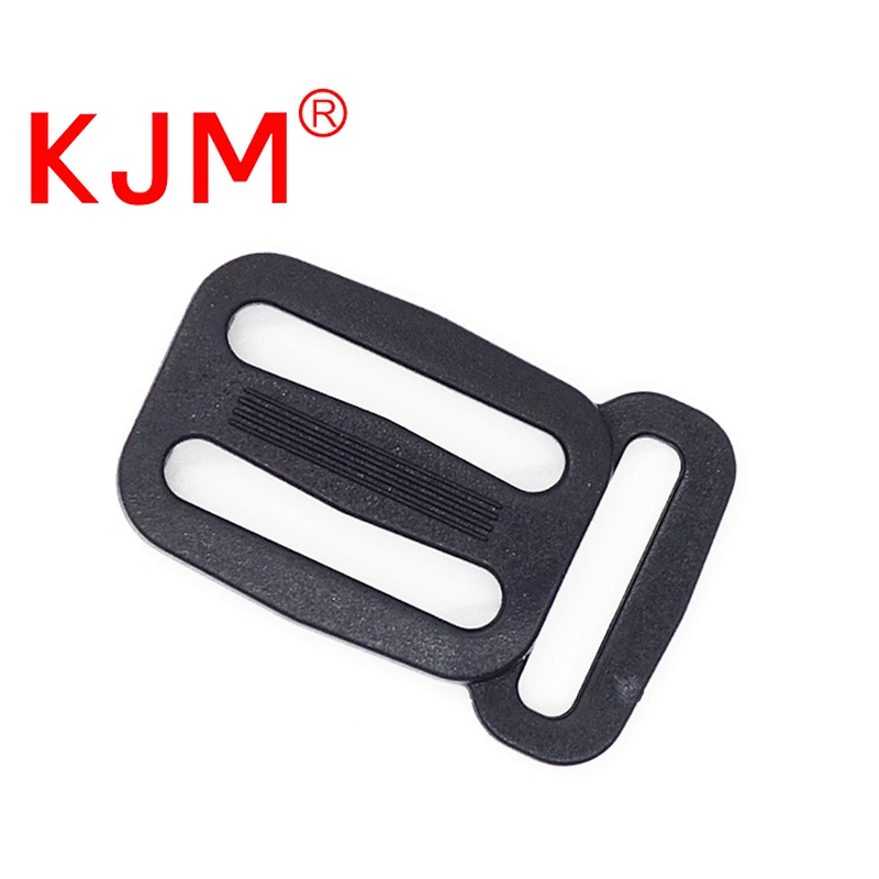 High plastic webbing slide tri-glide with loop belt buckle for bag straps
