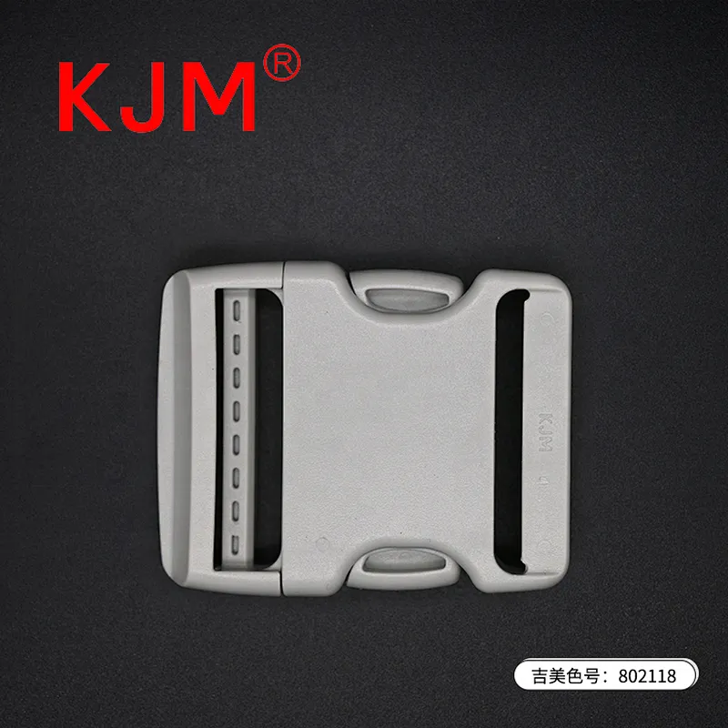 KJM Customized 50mm Adjustable Strap Quick Plastic Side Release Buckle for Backpack