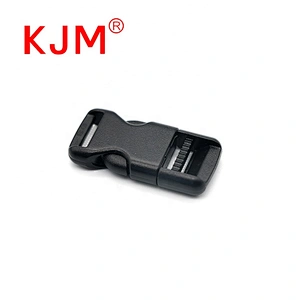 KJM White 12mm Plastic Quick Release Small Flat Buckle Clip for Bag