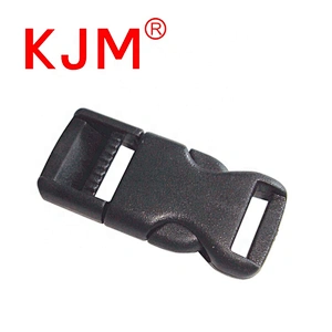 KJM White 12mm Plastic Quick Release Small Flat Buckle Clip for Bag