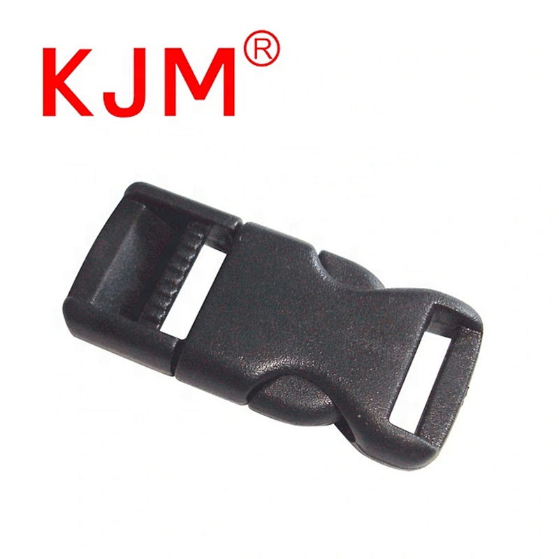 KJM White 12mm Plastic Quick Release Small Flat Buckle Clip for Bag