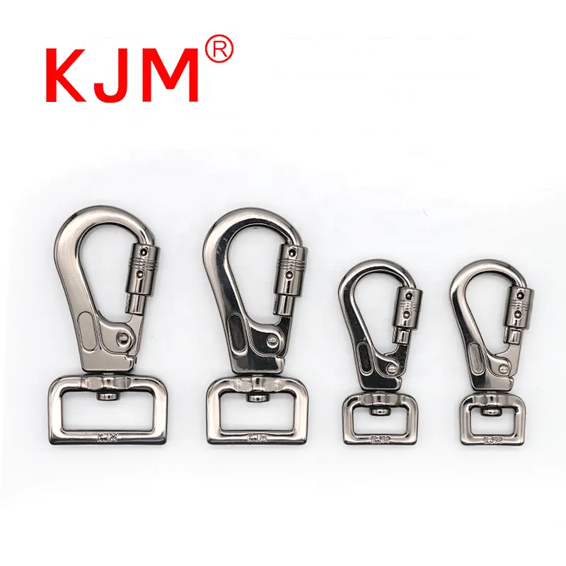 KJM Factory OEM Metal Dog Collar Leash Swivel Snap Hook Buckle Clasp for Pet Lead