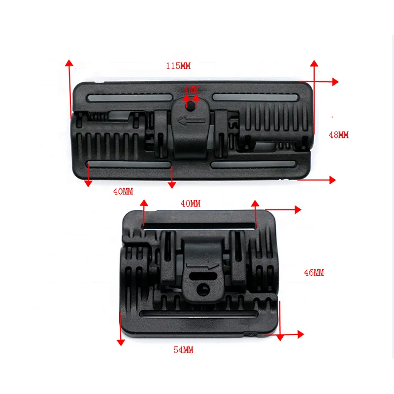 KJM Factory Price Plastic Side Release Utility Buckle Clasp Ladder Lock Adjuster for Military Tactical Vest