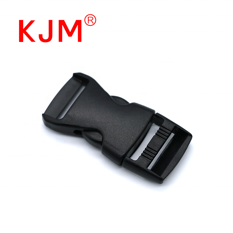 Factory POM adjustable plastic safety belt side release buckle for baby carrier mom bags