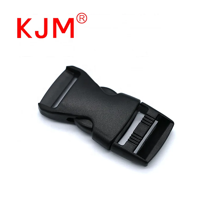 Factory POM adjustable plastic safety belt side release buckle for baby carrier mom bags