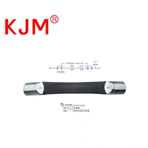 Plastic luggage suitcase handle custom handle with metal ends