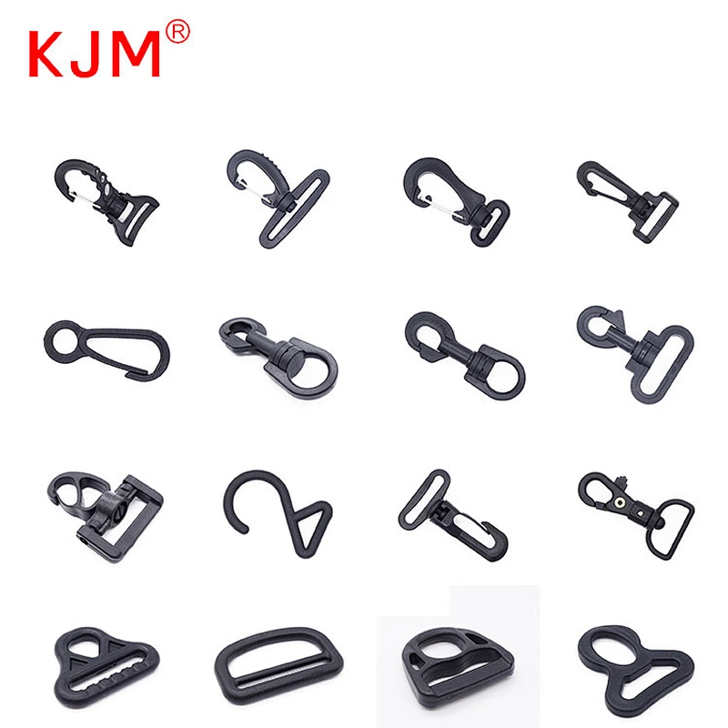 KJM Customized Black Plastic Durable Hook Bag Hook Buckle