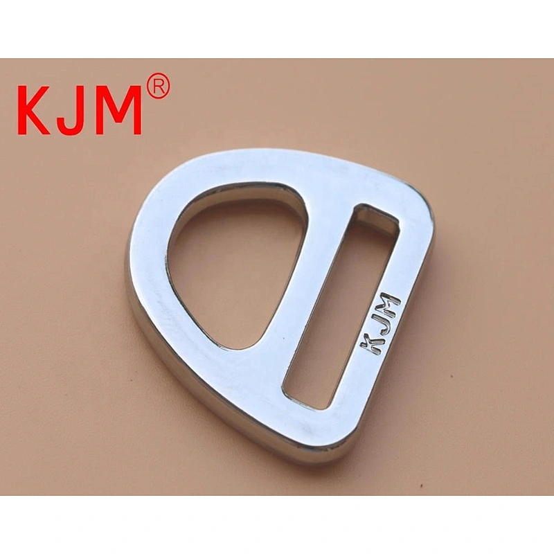 KJM Zinc Alloy  Flat Metal D Ring Buckle for Bag Pet Collar