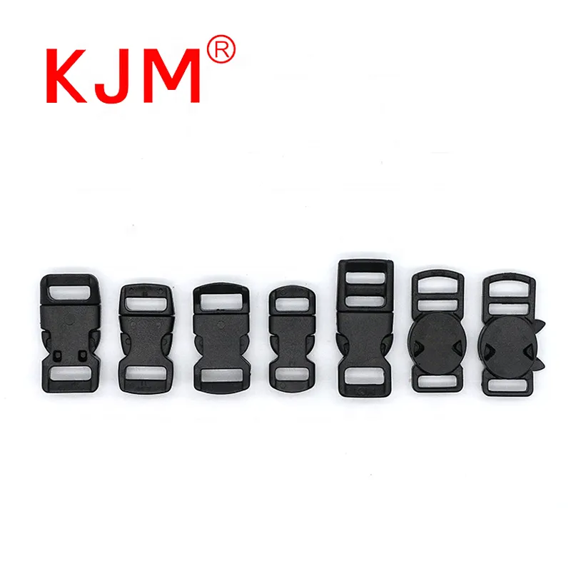 Fashion 10mm Black Plastic Breakaway Buckle for Cat Collar